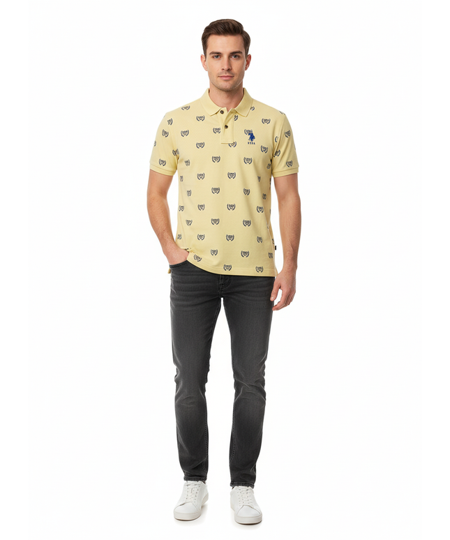 U. S.POLO ASSN SINCE1890 LIME YELLOW T-SHIRT