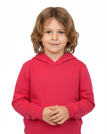 MTA Sports Hoodie, 8-16Yrs, Solid Bright Pink Fleece