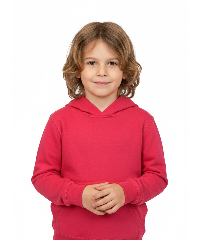 MTA Sports Hoodie, 8-16Yrs, Solid Bright Pink Fleece