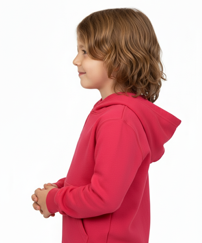MTA Sports Hoodie, 8-16Yrs, Solid Bright Pink Fleece