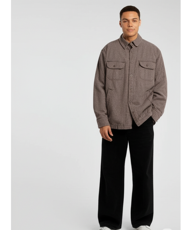 Grayers Outdoors Men’s Brown Shirt Jacket – Durable Casual Outerwear