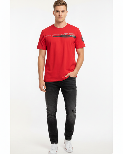 FREE FLY SPORTSWEAR  RED MEN T-SHIRT