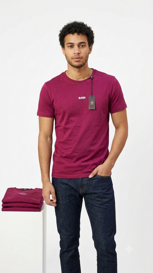 G-Star Magenta Tshirt Small Raw Logo