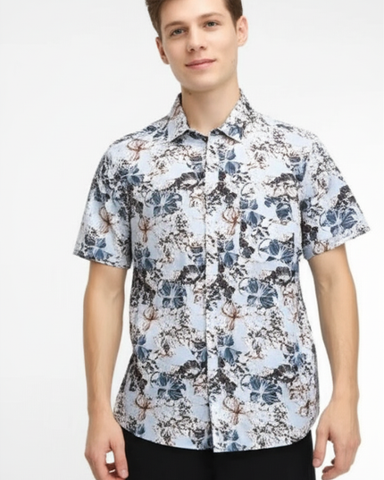 Denim & Flower Ricky Singh Men’s Floral Shirt – Trendy Casual Style