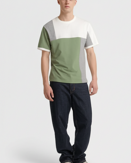 Denim & Flower Men’s Round Neck T-Shirt