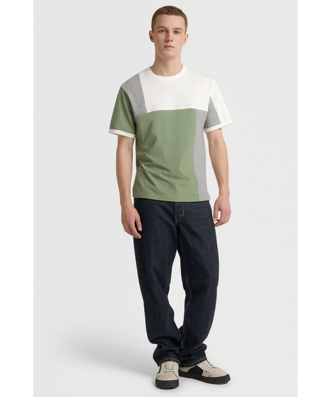 Denim & Flower Men’s Round Neck T-Shirt