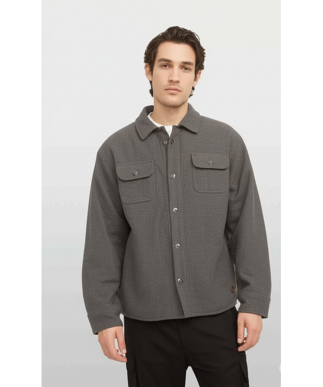 JACHS New York Men’s Gray Winter Jacket – Warm & Stylish Outerwear