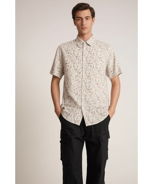 Denim & Flower Ricky Singh Men’s Floral Shirt – Trendy Casual Style