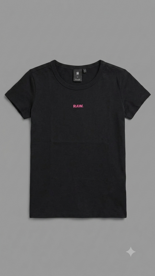 G-Star Raw Women'S Raw. Logo T-Shirt – Black / Pink