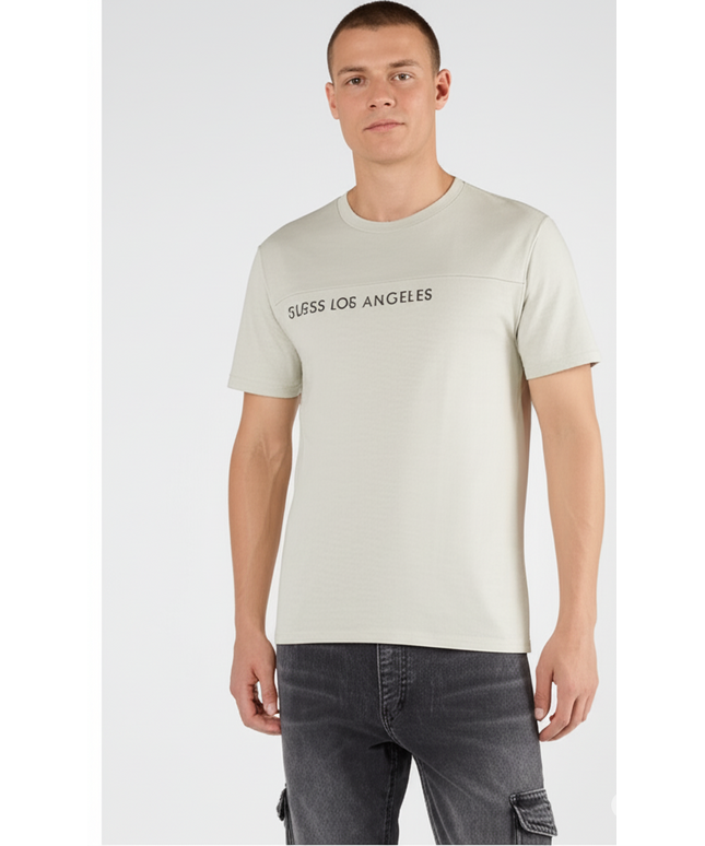 Guess Los Angeles Men’s Beige Cotton T-Shirt