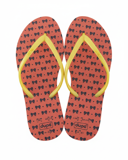 Dupe Flip Flops in Orange Color