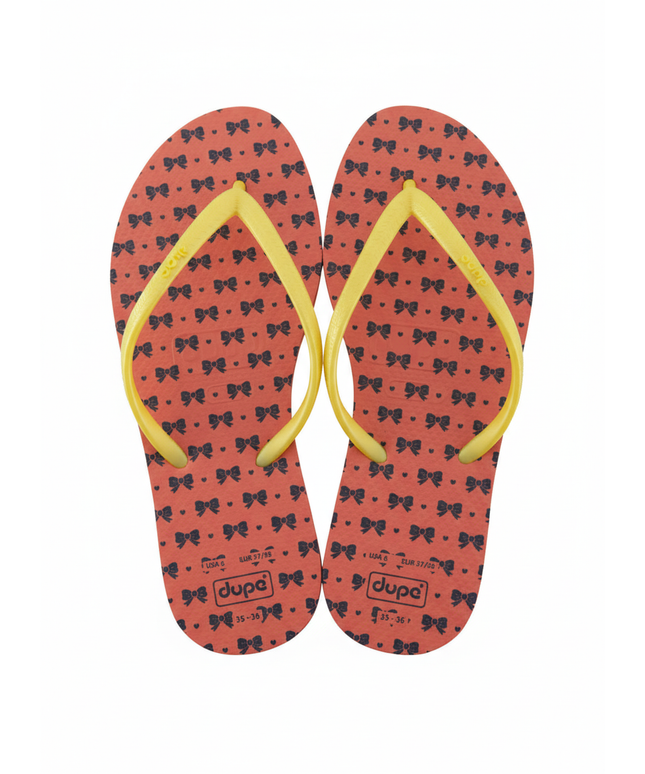 Dupe Flip Flops in Orange Color