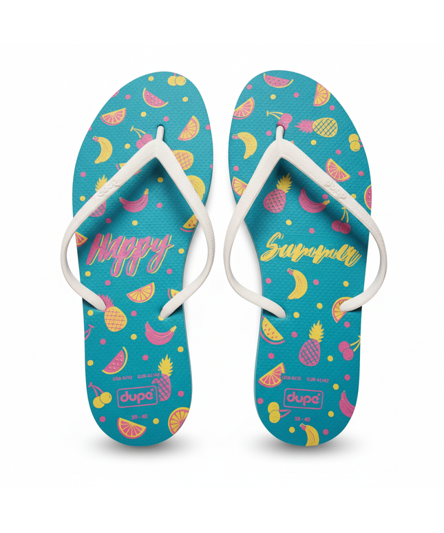 Dupe Turquoise Women's Flip Flops