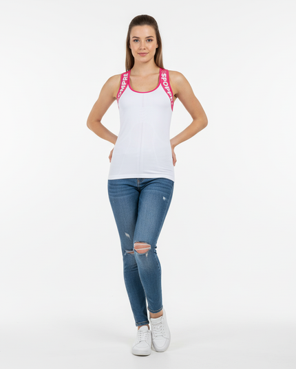 Compressport Trail & Running Shirt Tank  Woman White