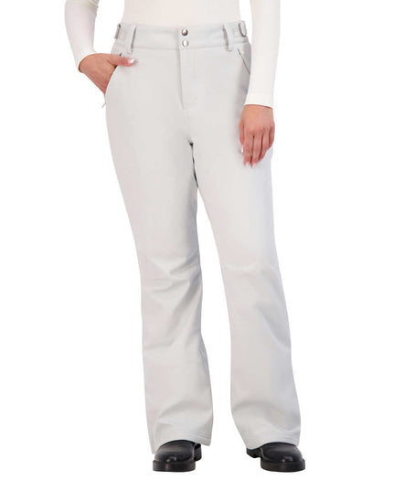 SIZE: S - Gerry Ladies Stretch Snow Pants Fleece-Lined Stretch Gray