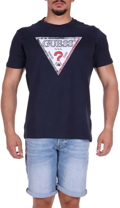 Guess Dark Blue Logo T-Shirt
