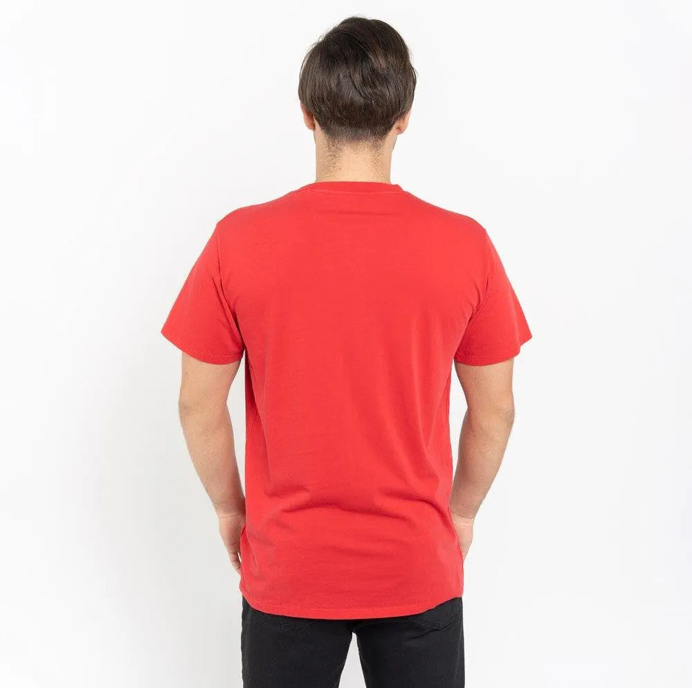 Guess Logo Organic Basic Men'S T-Shirt Red