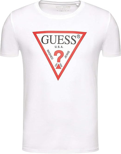 Guess Men'S Original Logo T-Shirt White