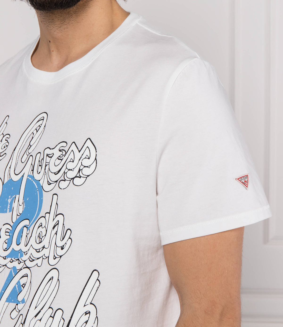 Guess The Beach Club T-Shirt - Men's, White