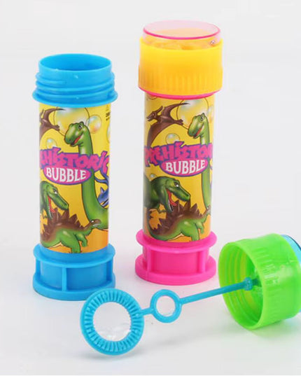 Dinosaur Plastic Maze Game Soap Bubble Water Toy for Children Kids 55ML 2 PIECE