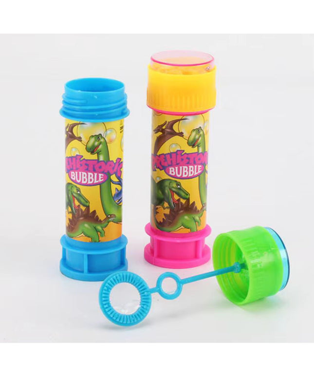 Dinosaur Plastic Maze Game Soap Bubble Water Toy for Children Kids 55ML 2 PIECE