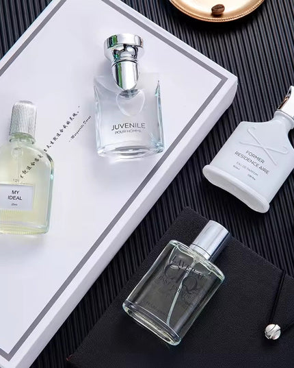 Men's Perfume Set Silver Charm mountain spring and fragrant net red explosion perfume four set