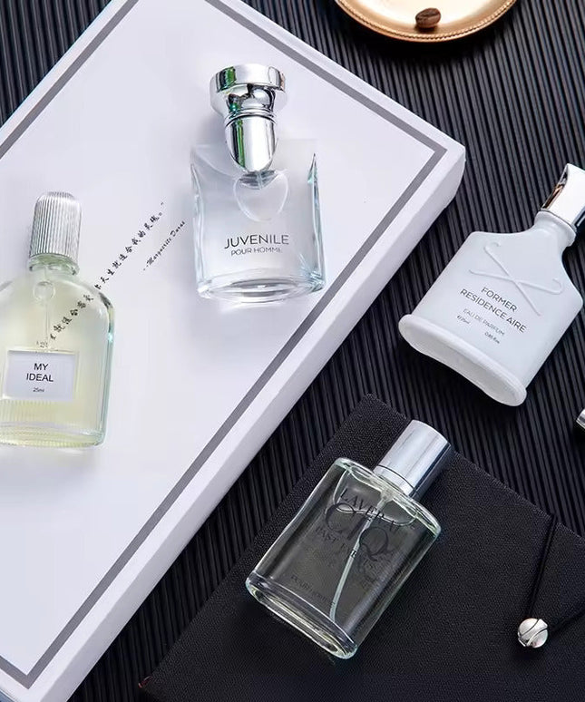 Men's Perfume Set Silver Charm mountain spring and fragrant net red explosion perfume four set