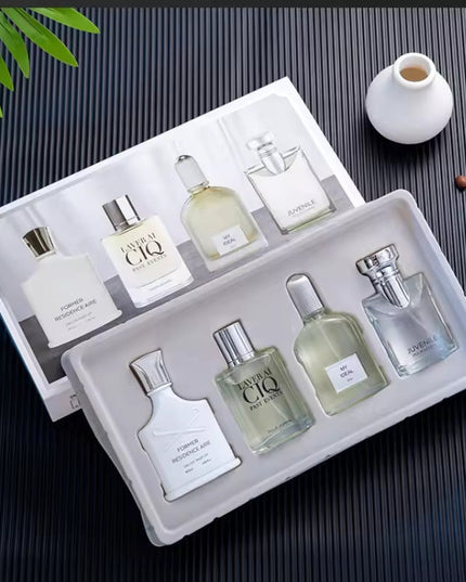Men's Perfume Set Silver Charm mountain spring and fragrant net red explosion perfume four set
