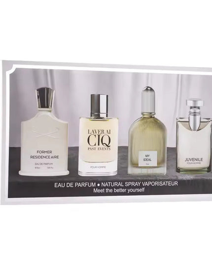 Men's Perfume Set Silver Charm mountain spring and fragrant net red explosion perfume four set