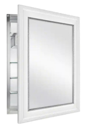 Home Decorators Collection 20 in. W x 26 in. H Rectangular Medicine Cabinet with Mirror