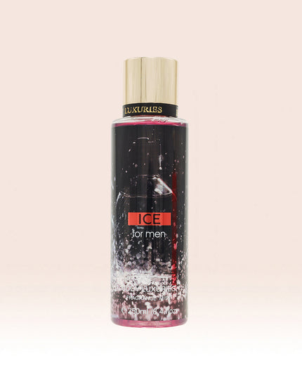 Body Luxuries Ice For Men set of 3 (Fragrance Mist 250ML + Shower Gel 350ML + Body Cream 200ML),TCO44107