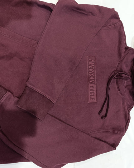 American Eagle Outfitters Men's Brown and Tan Hoodie L