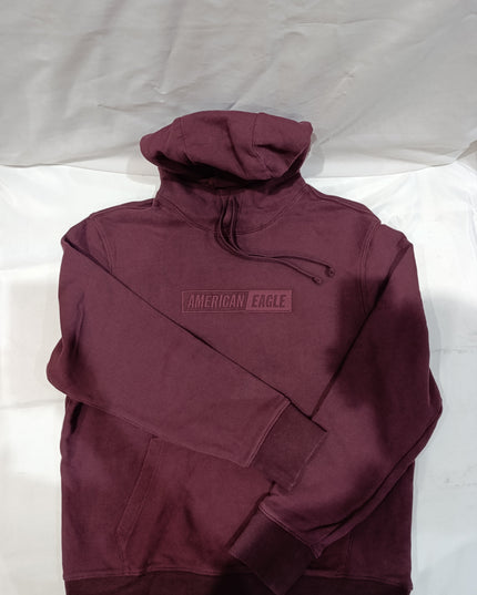 American Eagle Outfitters Men's Brown and Tan Hoodie L