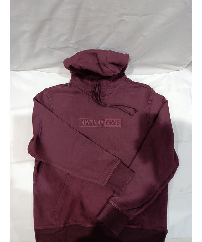 American Eagle Outfitters Men's Brown and Tan Hoodie L