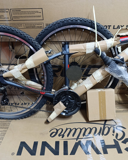 Reid Men's MTB Mountain Bike Black/Red, Small-Missing parts saddle seat-- open box