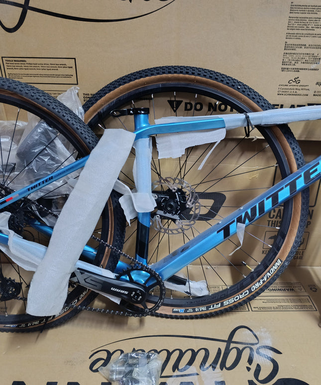 Twitter Warriors Pro Mountain Bike 12 Speeds Multiple Colors and Sizes 29 Inch Tires Mountain Bike for Men and Women Front Rear SRAM Brake Mountain Bike Suitable for Offroad and Downhill