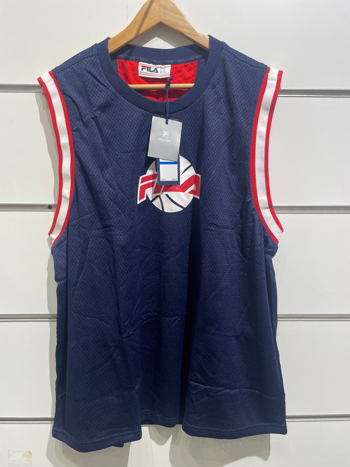 Fila Navy Basketball Shirt For Men