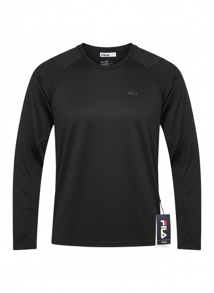 Fila Long Sleeved Black T-Shirt For Men