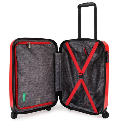 United Colors of Benetton Cocoon Medium Trolley Bag, Red (9BBCO12R28)