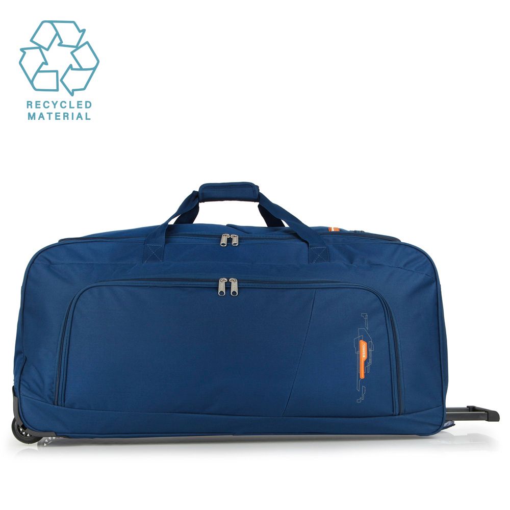 Gabol Blue Turquoise Recycled Material Duffle Trolley Bag Luggage