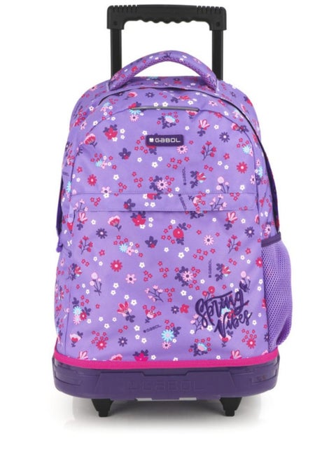 Gabol Violet Spring Vibes Kids Trolley Bag