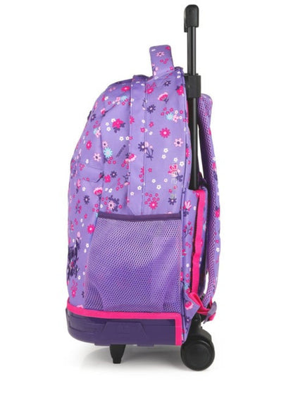 Gabol Violet Spring Vibes Kids Trolley Bag