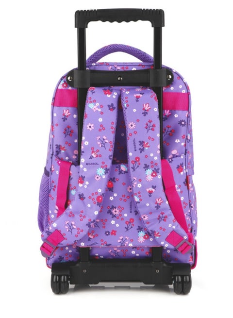 Gabol Violet Spring Vibes Kids Trolley Bag