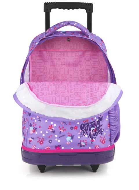 Gabol Violet Spring Vibes Kids Trolley Bag