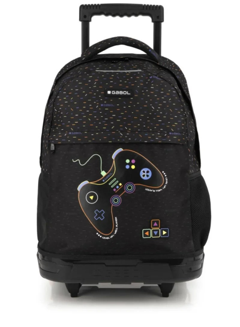 Gabol Black Level Up Well Played Kids Trolley Bag
