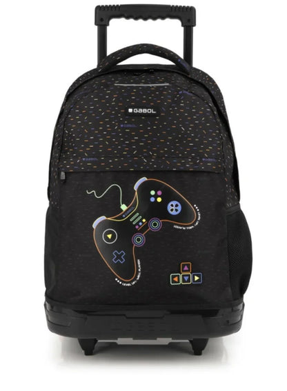 Gabol Black Level Up Well Played Kids Trolley Bag