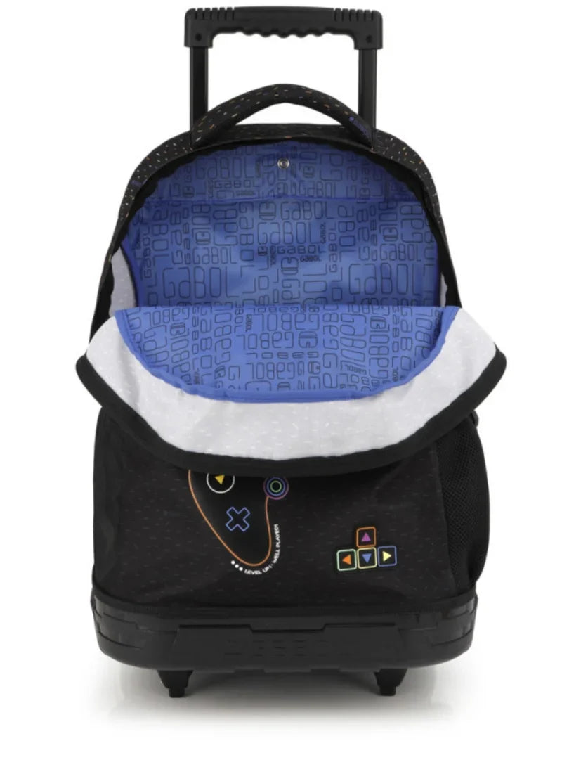 Gabol Black Level Up Well Played Kids Trolley Bag