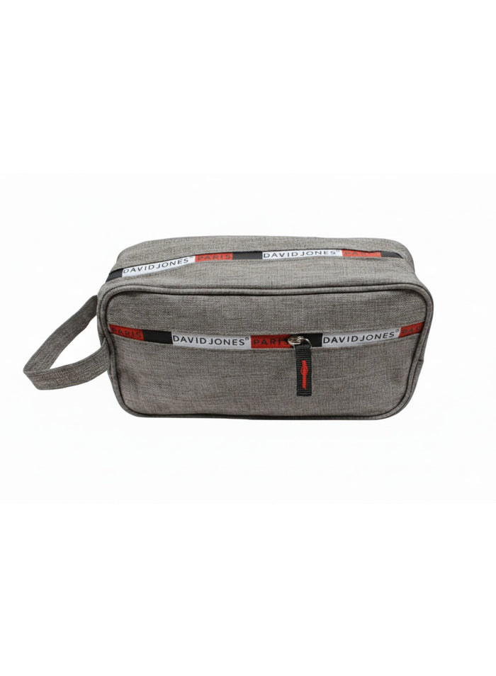 Clearance of David Jones Bag – Men Grey Storage Bag Toiletry Bag