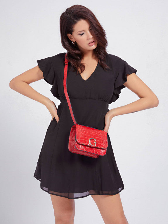 Guess Corily Mini Red Cross Body Bag Shoulder Bag (CG799178)