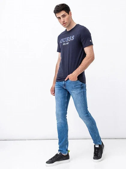 Guess Men'S Est. 1981 Logo T-Shirt Navy
